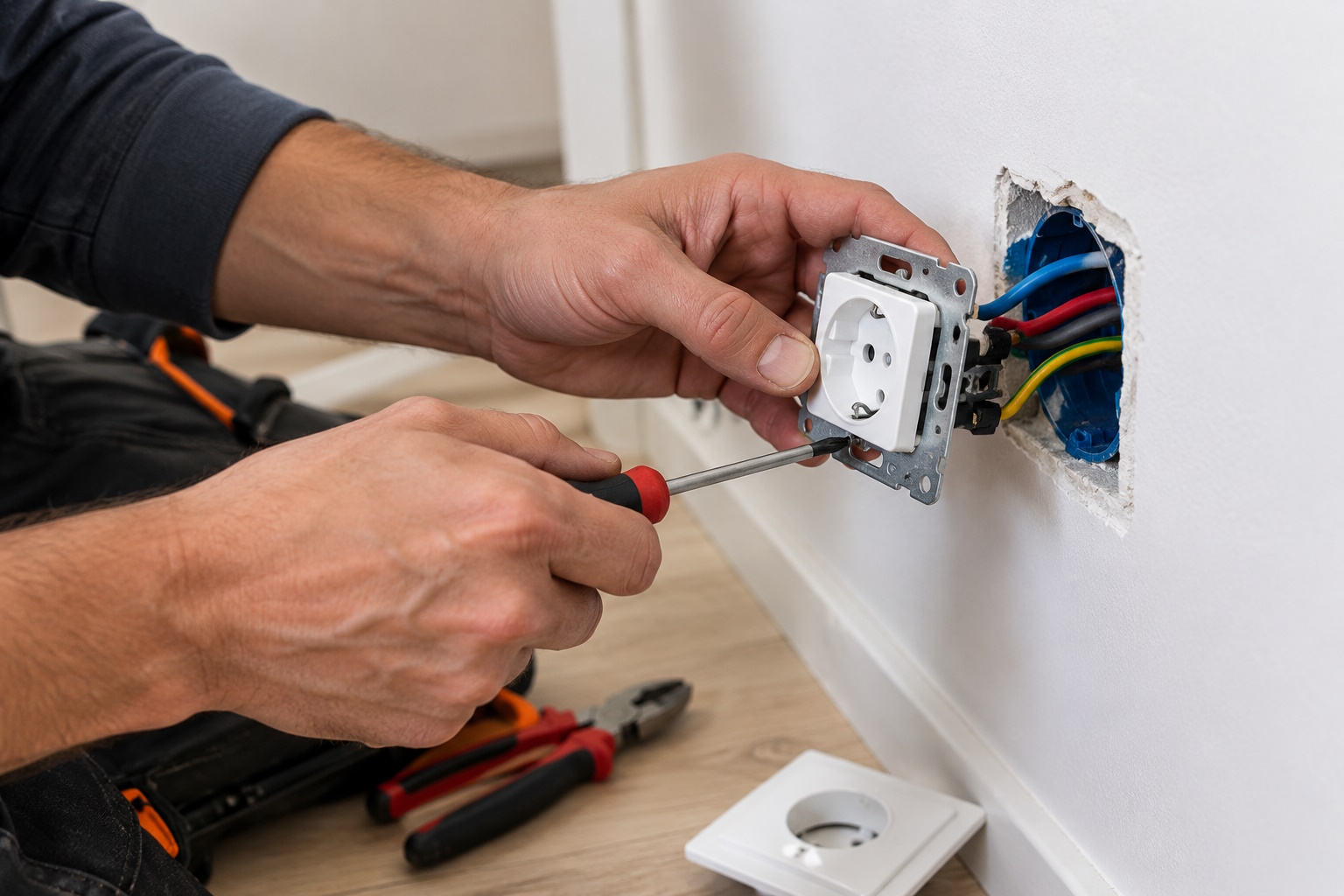 Remplacement d'une prise électrique